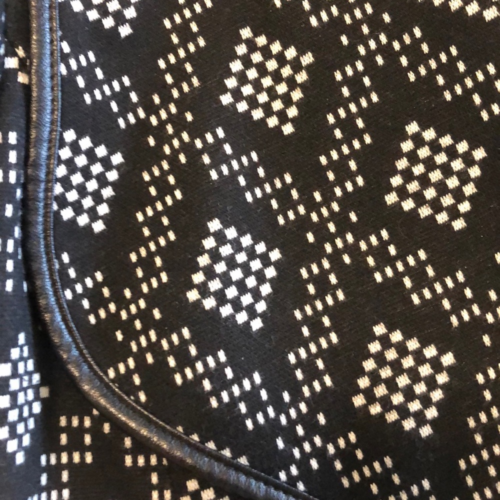 Sandro Black & White Patterned Draped Blazer - Picture 5 of 6
